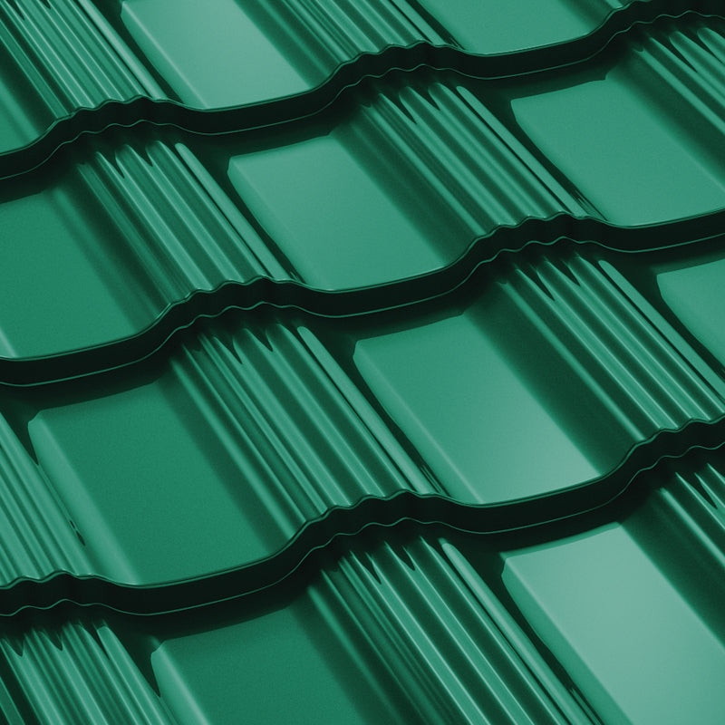 Tigla Metalica Hellenic Bilka, Verde Inchis (RAL 6005)