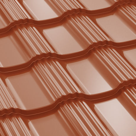 Tigla Metalica Hellenic Bilka, Caramiziu (RAL 8004)