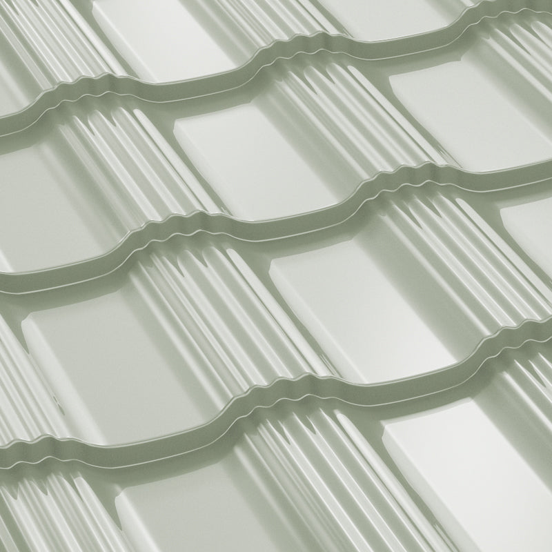 Tigla Metalica Hellenic Bilka, Alb (RAL 9002)