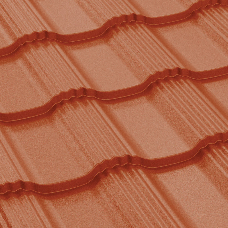 Tigla Metalica Hellenic Bilka, Caramiziu (RAL 8004)