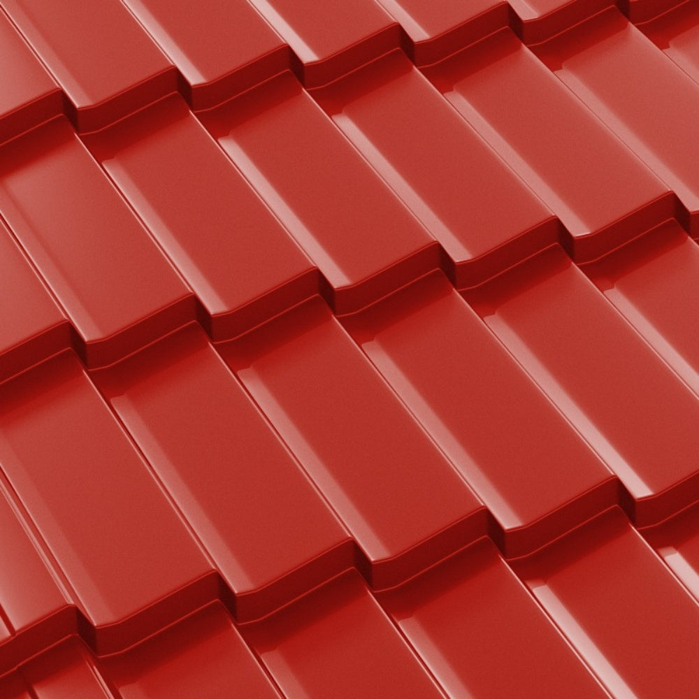 Tigla Metalica Dacic Bilka, Rosu Aprins (RAL 3000)