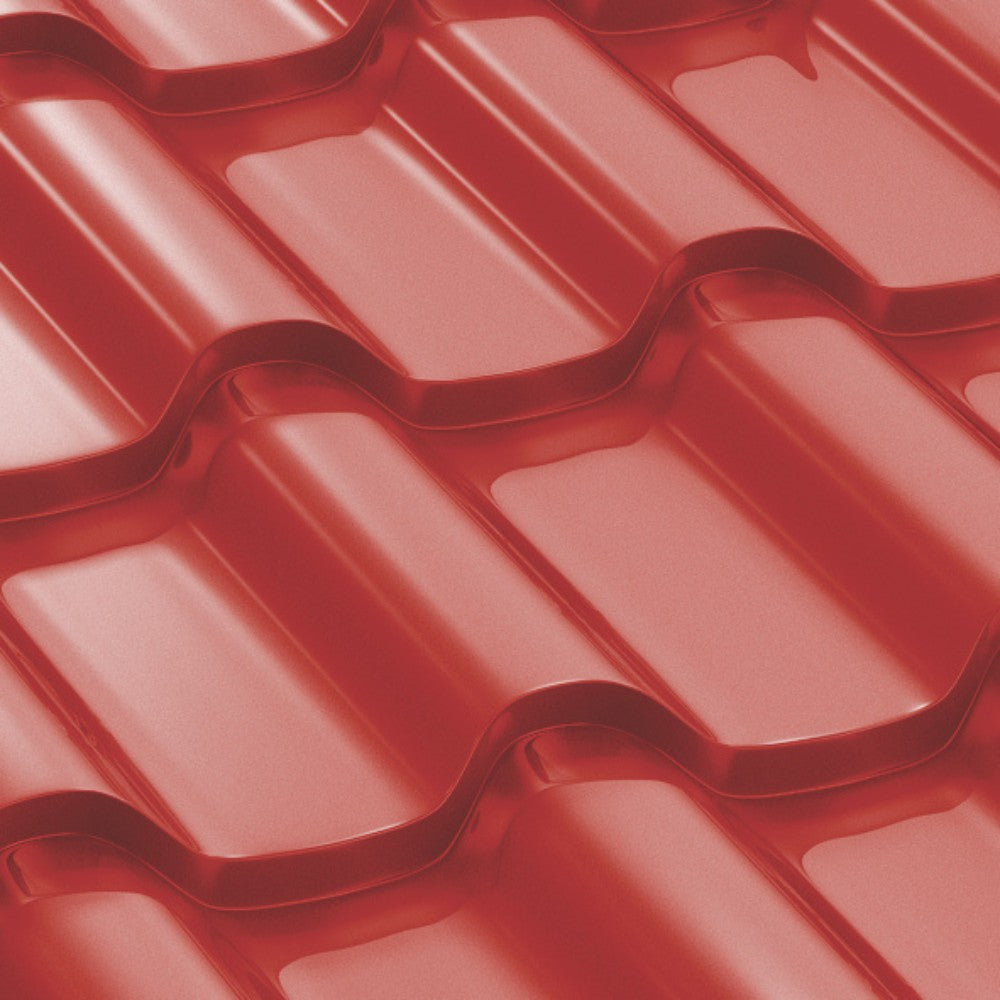 Tigla Metalica Romanic Bilka, Rosu Aprins (RAL 3000)