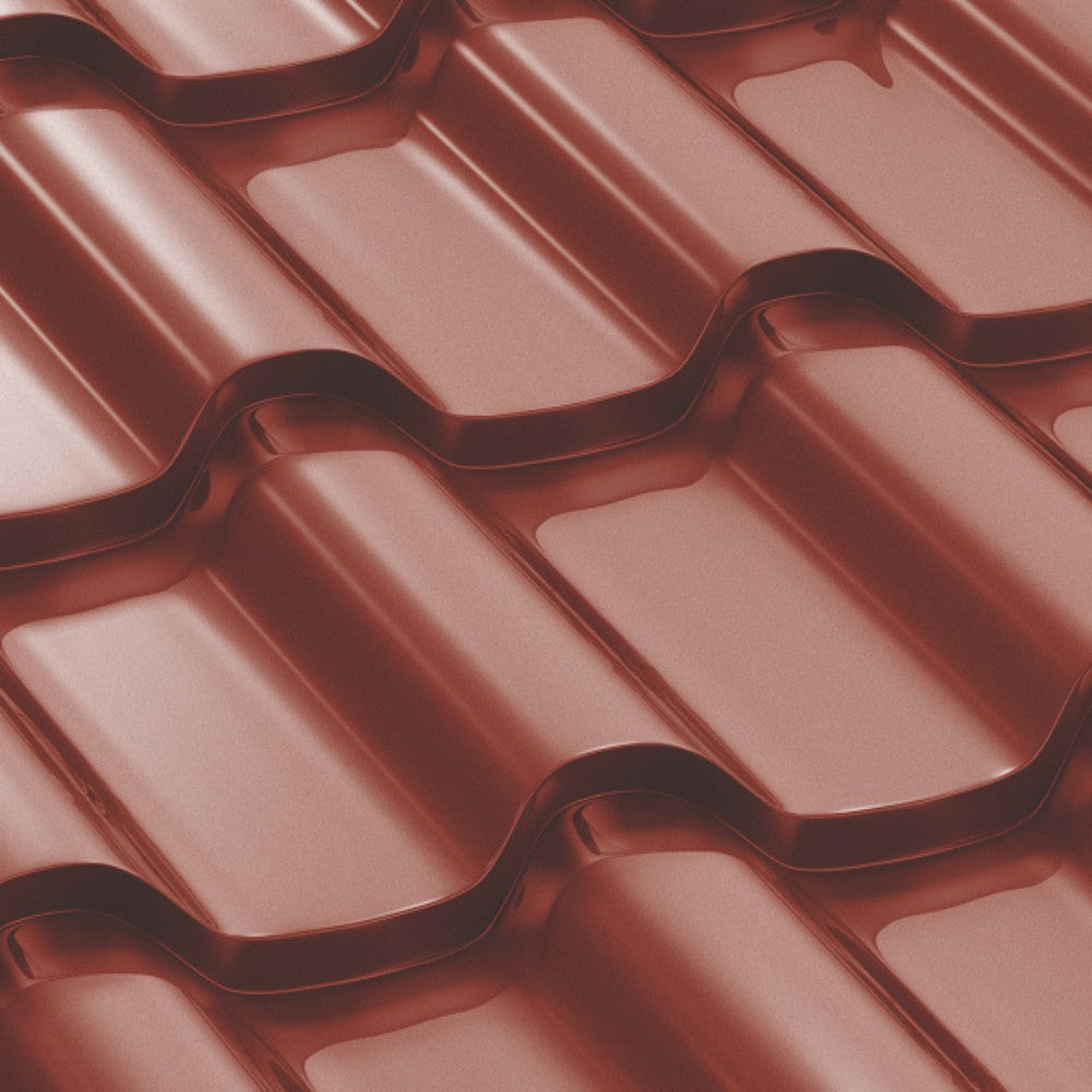 Tigla Metalica Romanic Bilka, Rosu Maroniu (RAL 3009)