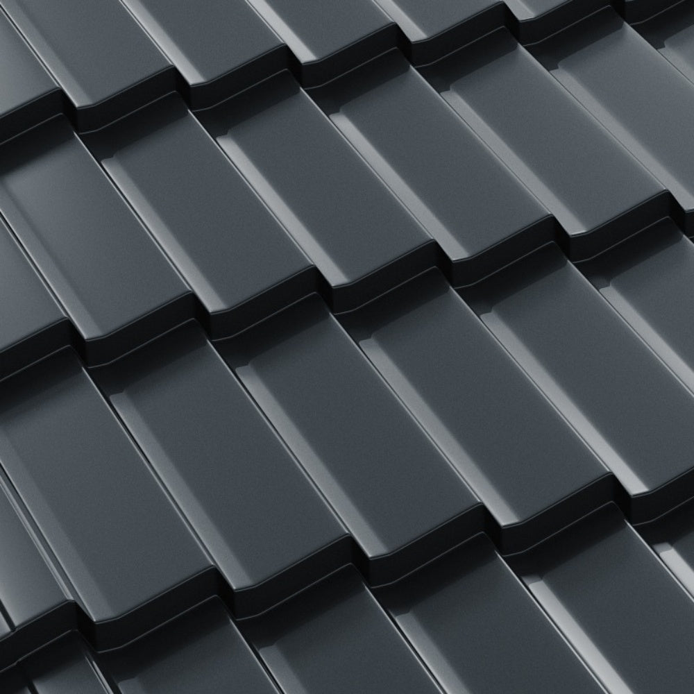 Tigla Metalica Dacic Bilka, Gri Antracit (RAL 7016)