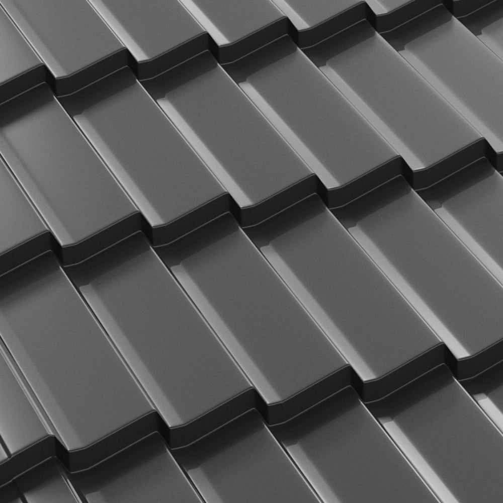 Tigla Metalica Dacic Bilka, Gri Grafit (RAL 7024)