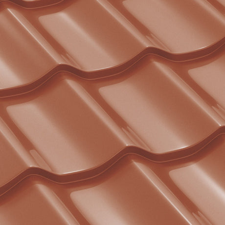 Tigla Metalica Clasic Bilka, Caramiziu (RAL 8004)