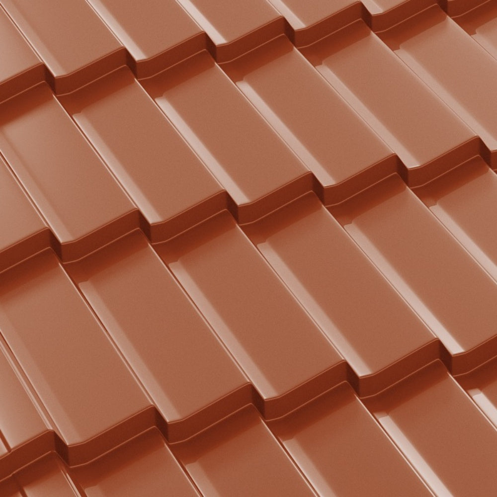 Tigla Metalica Dacic Bilka, Caramiziu (RAL 8004)