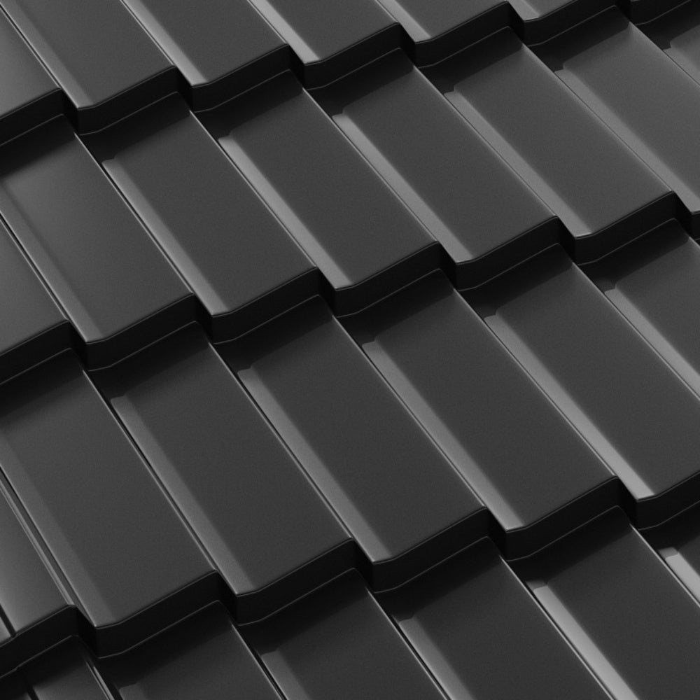 Tigla Metalica Dacic Bilka, Negru (RAL 9005)