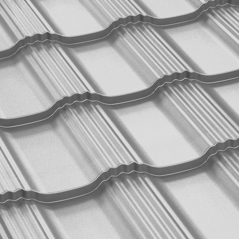 Tigla Metalica Hellenic Bilka, Argintiu (RAL 9006) – Velka