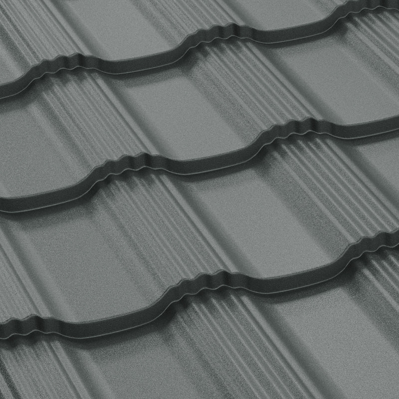 Tigla Metalica Hellenic Bilka, Gri Grafit (RAL 7024) – Velka