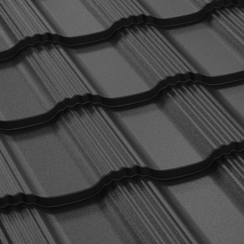 Tigla Metalica Hellenic Bilka, Negru (RAL 9005) – Velka
